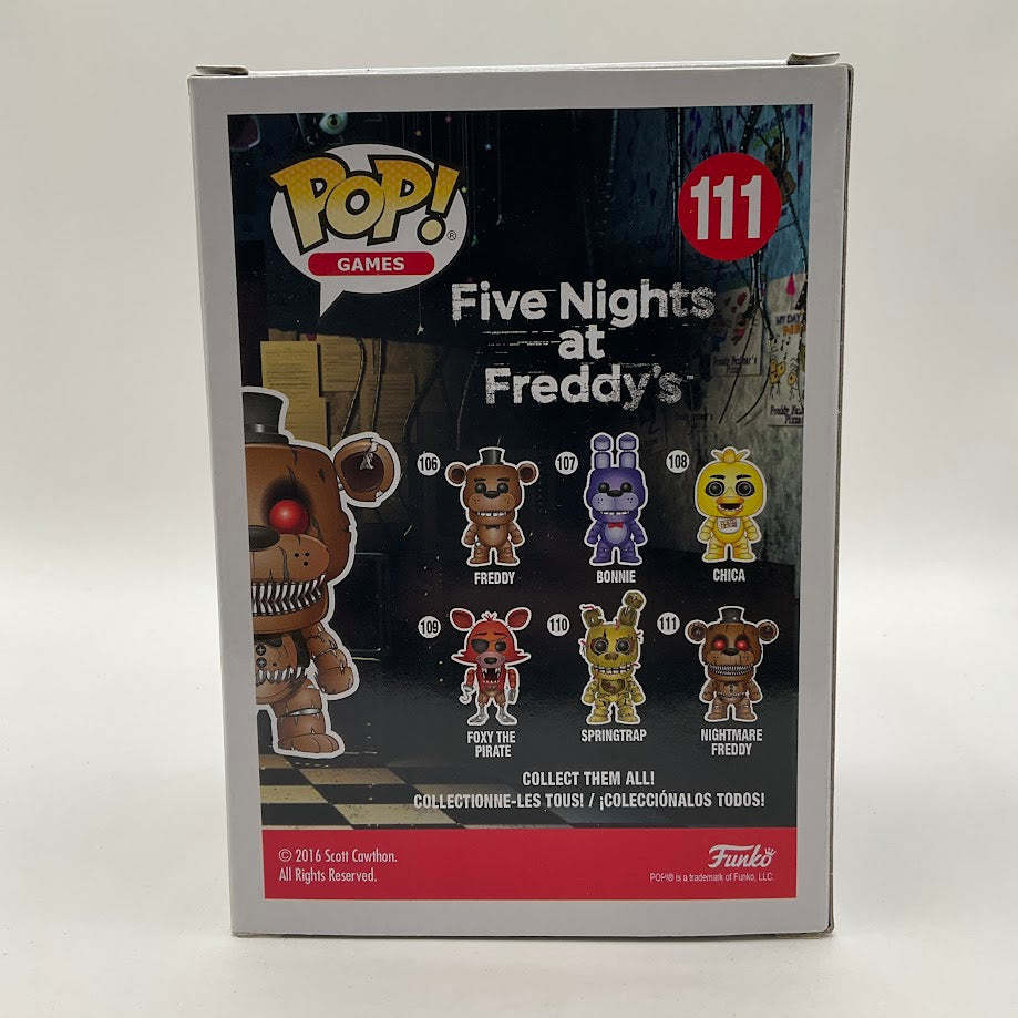 Nightmare Freddy Funko Pop! Five Nights at Freddy's #111