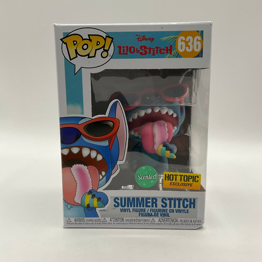 Funko POP! Lilo & Stitch 636 – Summer Stitch Con Gelato E Occhiali Da Sole, Edizione Limitata Profumata