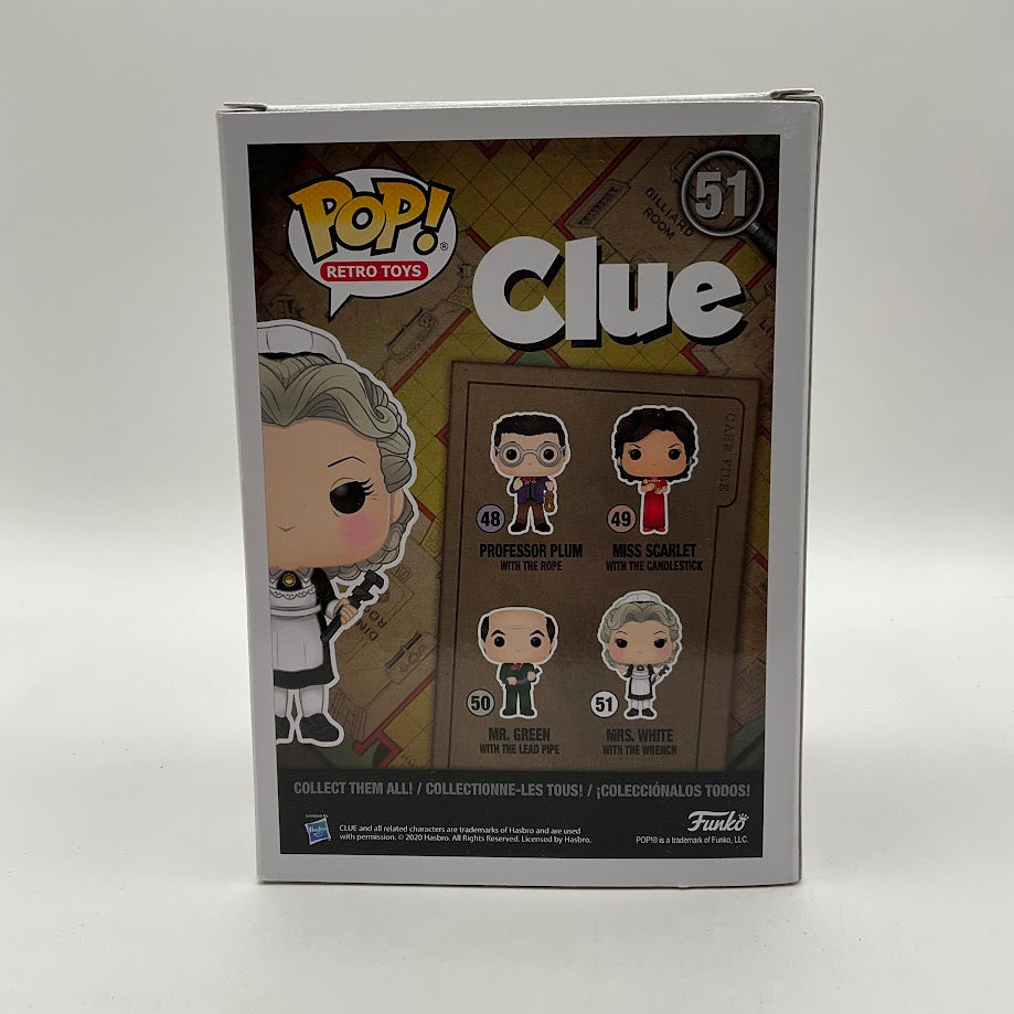 Mrs. White with the Wrench Funko Pop! Clue #51 - Collector Store LLC