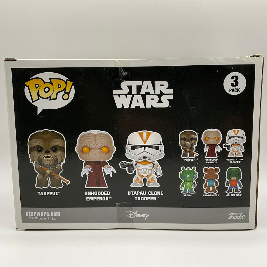 Tarfful / Unhooded Emperor / Utapau Clone Trooper Funko Pop! 3 Pack Walmart - Collector Store LLC