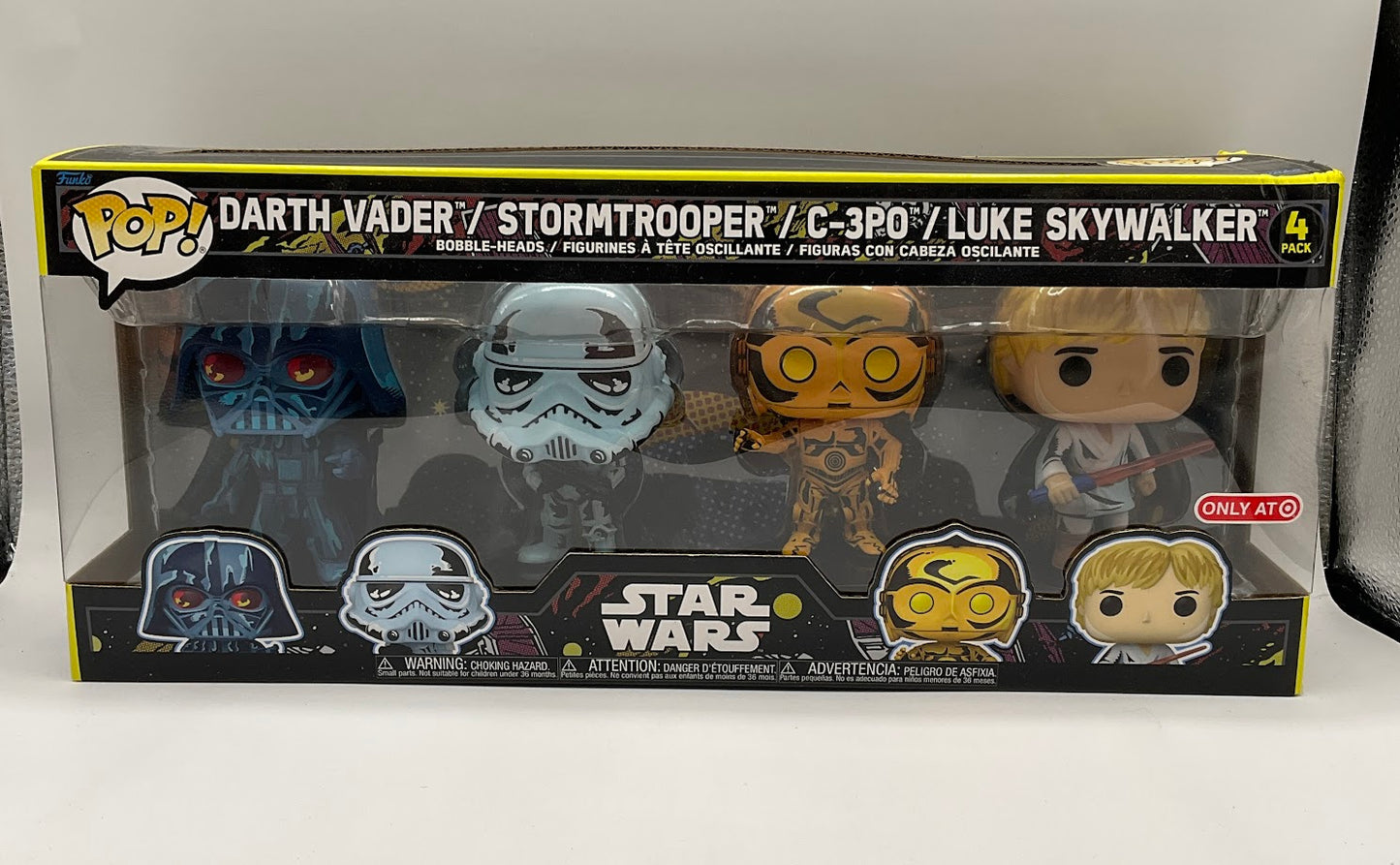 Darth Vader / Stormtrooper / C-3PO / Luke Skywalker Funko Pop! 4 Pack Target - Collector Store LLC