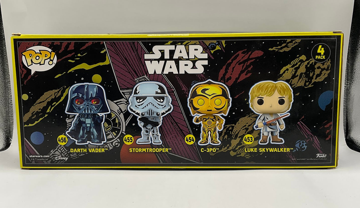 Darth Vader / Stormtrooper / C-3PO / Luke Skywalker Funko Pop! 4 Pack Target - Collector Store LLC
