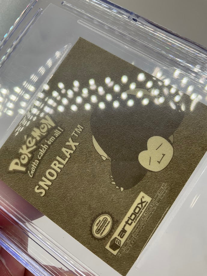 Snorlax Pokemon Artbox Sticker Series 1 Gold Foil #G04 CGC 5