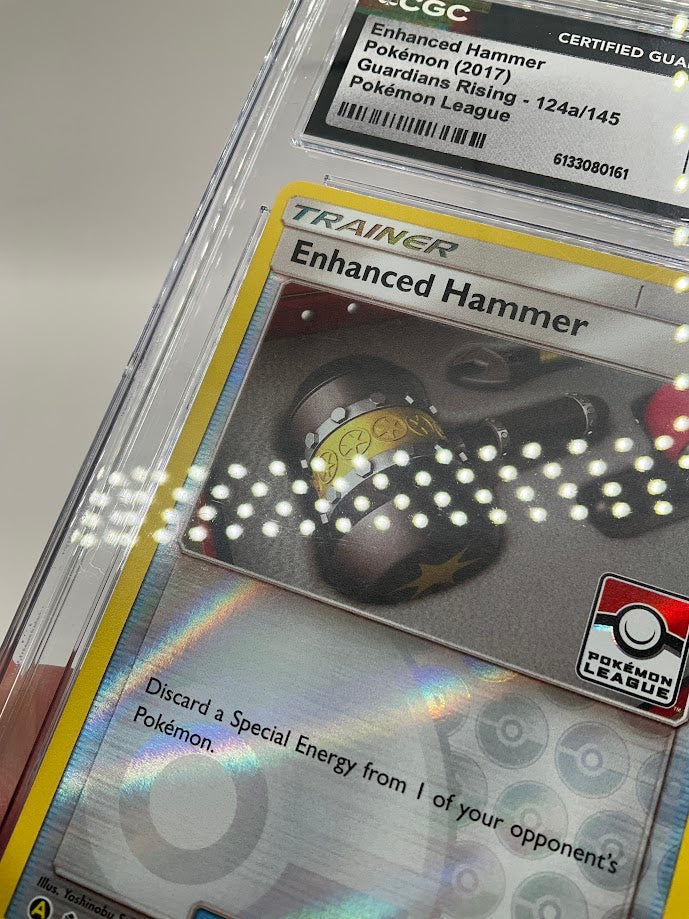 Enchanced Hammer Pokemon Guardians Rising Alt Art Pokemon League #124 CGC 10