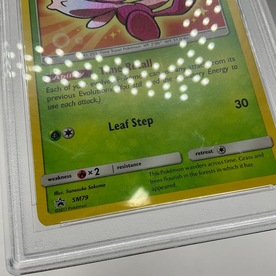 Shining Celebi Pokemon Shining Legends Spring Premium Collection #SM79 PSA 8