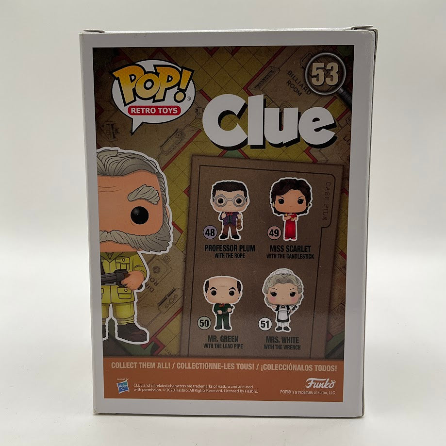 Colonel Mustard with the Revolver Funko Pop! Clue #53 2021 Target Con - Collector Store LLC