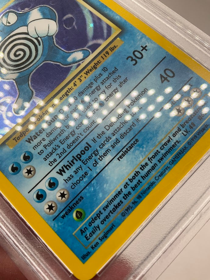 Poliwrath Pokemon Base Set Holo #13 PSA 4