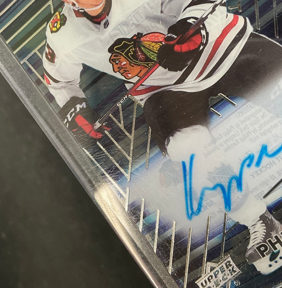 Philipp Kurashev 2020-21 Upper Deck Clear Cut Twisted Tinsel Auto #TT-KU