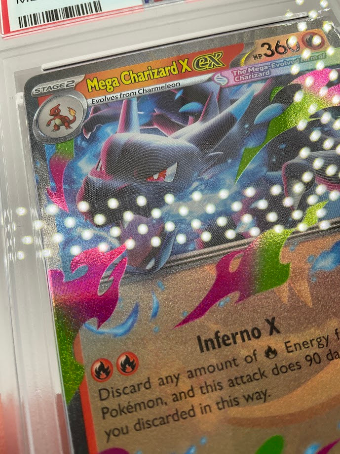 Mega Charizard X ex Pokemon Phantasmal Flames #013 PSA 10