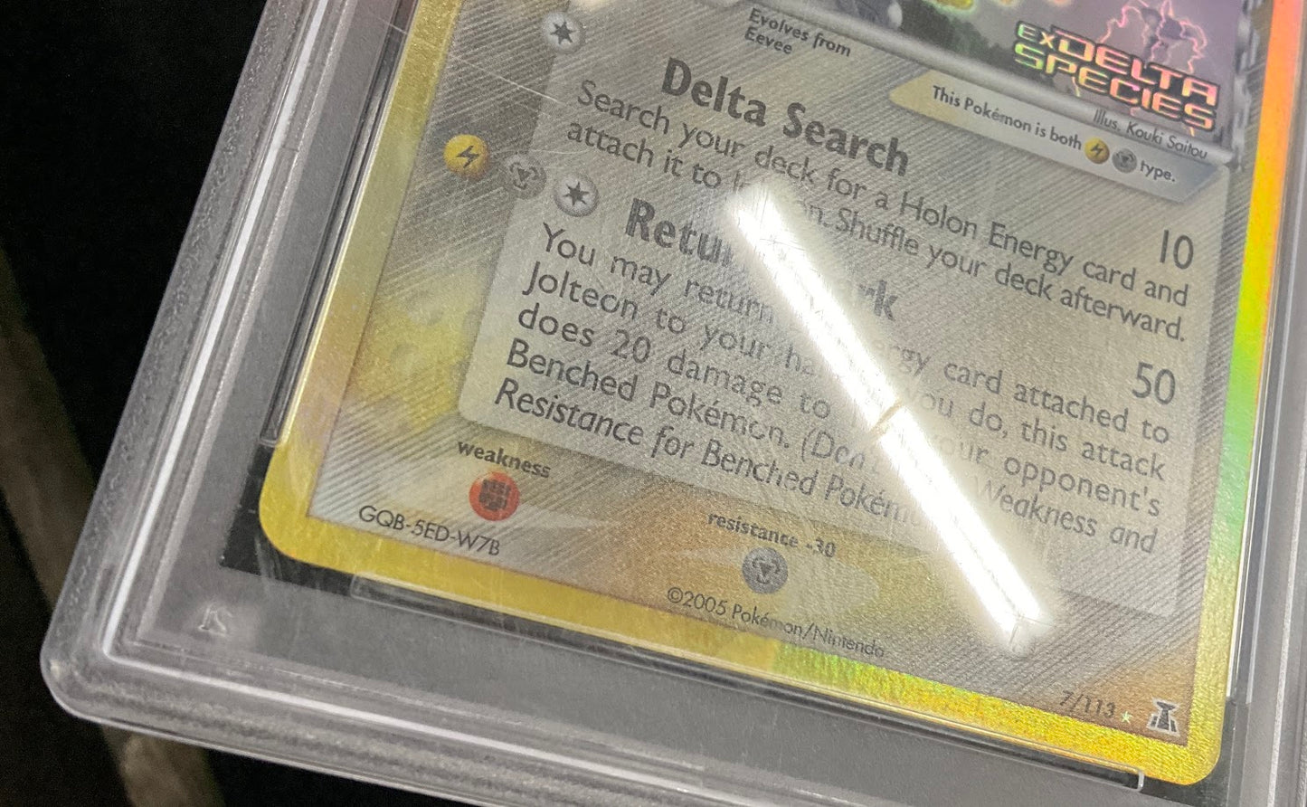 Jolteon Pokemon ex Delta Species Reverse Foil #7 PSA 10