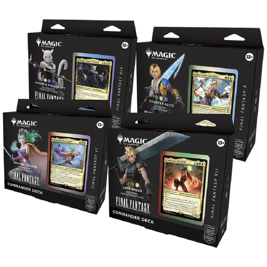 Magic the Gathering: Final Fantasy Commander Deck Set (Set-of-4) - Collector Store LLC