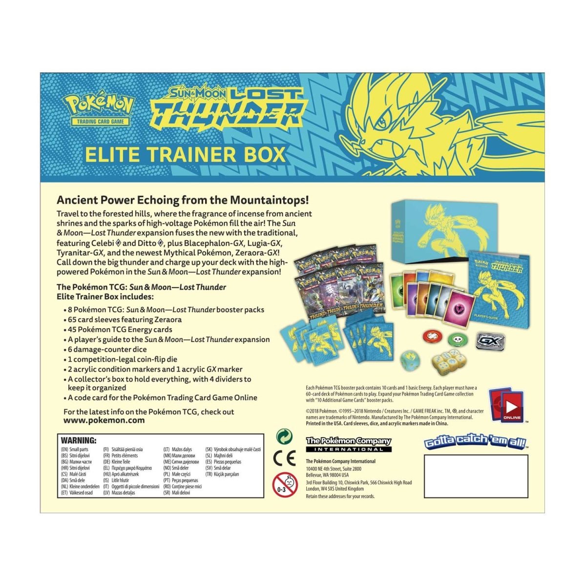 Pokemon: Sun & Moon Lost Thunder Elite Trainer Box