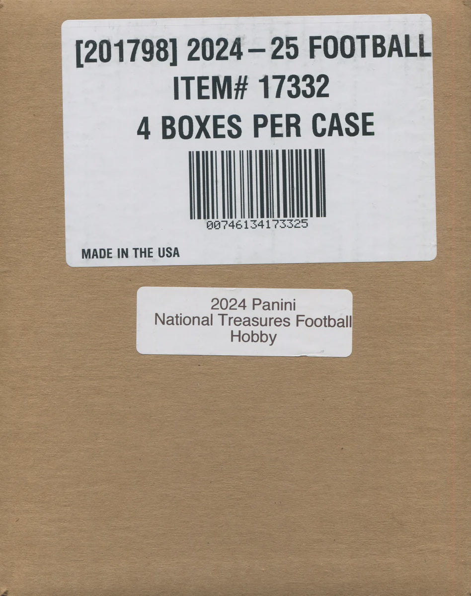 2024 Panini National Treasures Football 4-Box Hobby Case