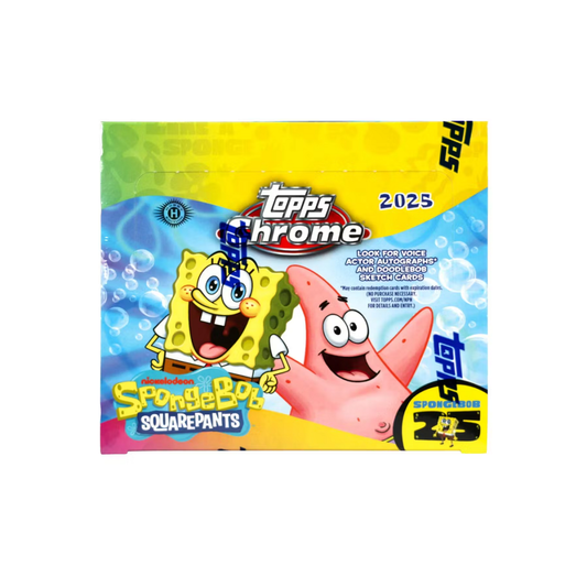 2025 Topps Chrome Spongebob 25th Anniversary Hobby Box