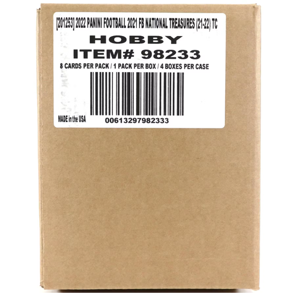 2021 Panini National Treasures Football 4-Box Hobby Case