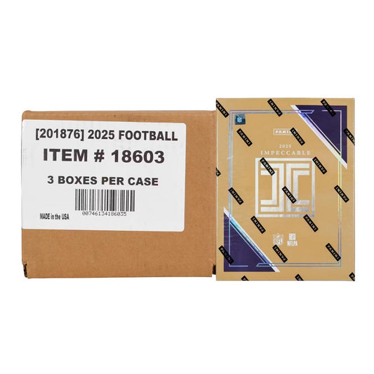 2025 Panini Impeccable Football Hobby 3-Box Case