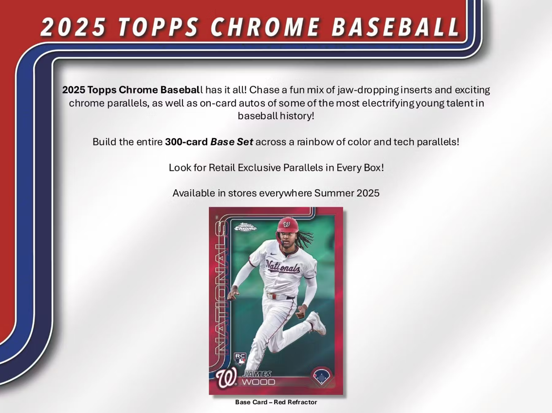 2025 Topps Chrome Baseball Blaster Box