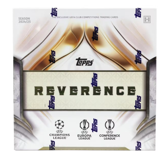 2024-25 Topps Reverence UEFA Club Champions League Soccer Hobby 4-Box Case