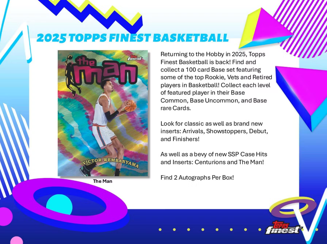 2024-25 Topps Finest Basketball Hobby Box