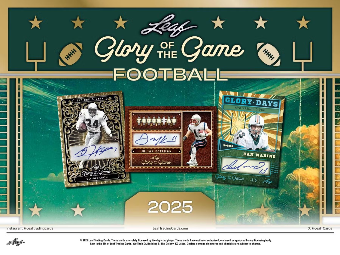 2025 Leaf Glory of the Game Football Hobby Box
