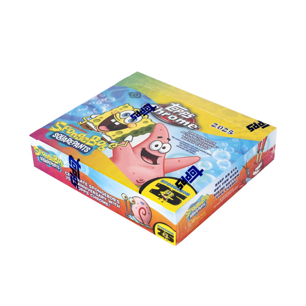 2025 Topps Chrome Spongebob 25th Anniversary Hobby Box