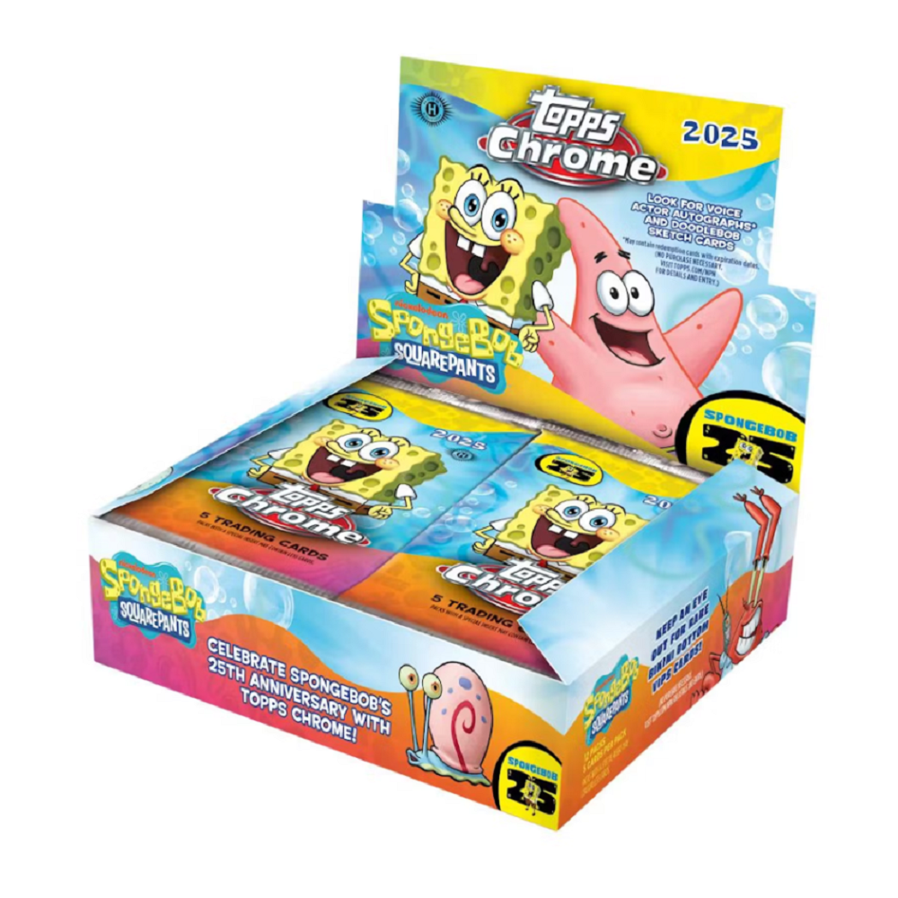2025 Topps Chrome Spongebob 25th Anniversary Hobby Box
