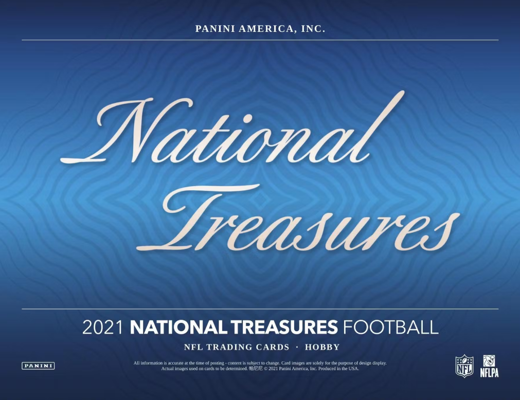 2021 Panini National Treasures Football 4-Box Hobby Case