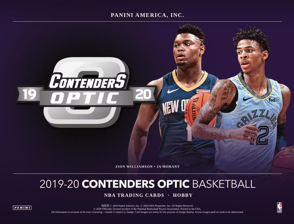 2019-20 Panini Contenders Optic Basketball Hobby Box