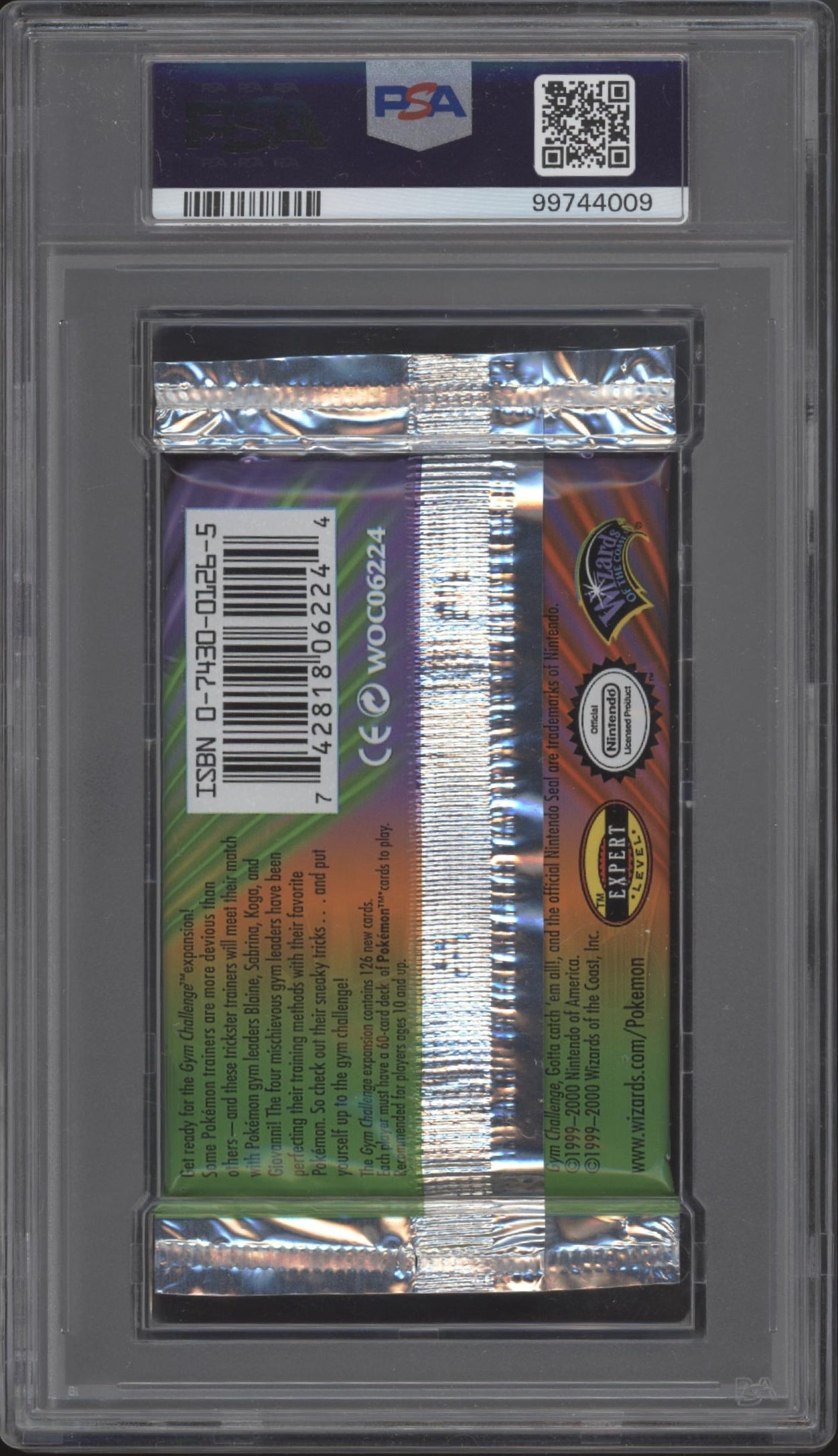 Gym Challenge Pokemon 1st Edition Sabrina Booster Pack PSA 9
