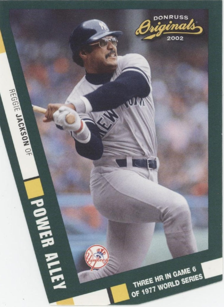 Reggie Jackson 2002 Donruss Originals Power Alley Die-Cut 090/100 #PA-14 - Collector Store LLC