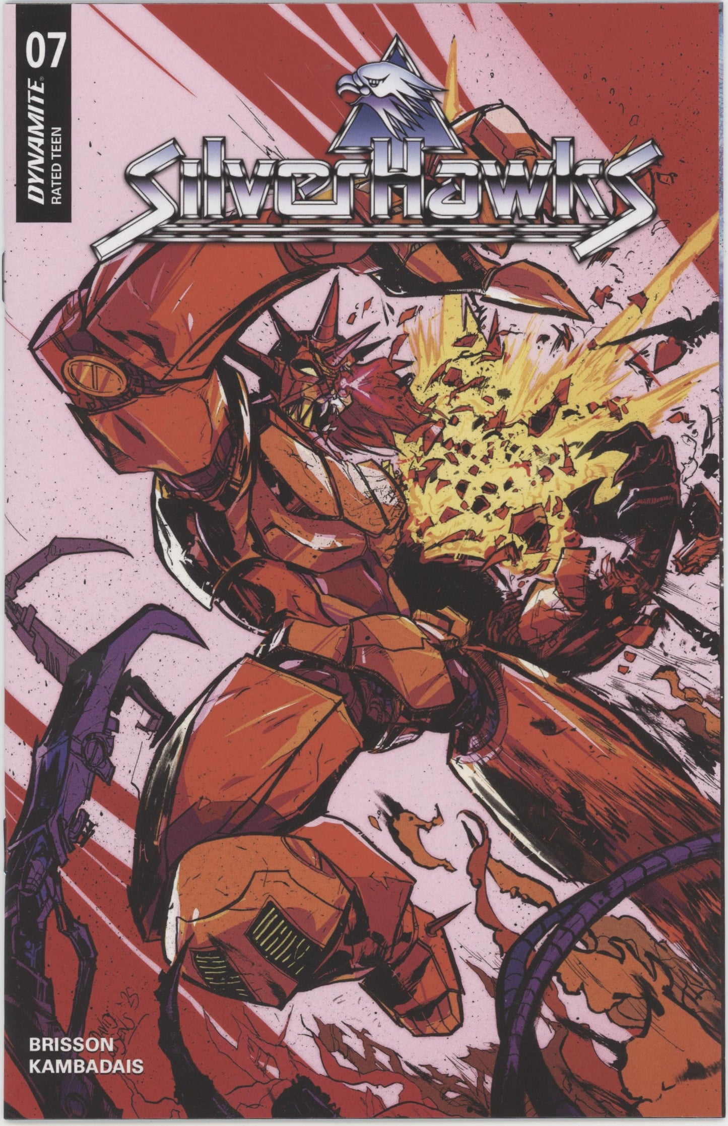 Silverhawks #7 Cover G 1 in 10 David Cousens Battle Damage Origingal Variant