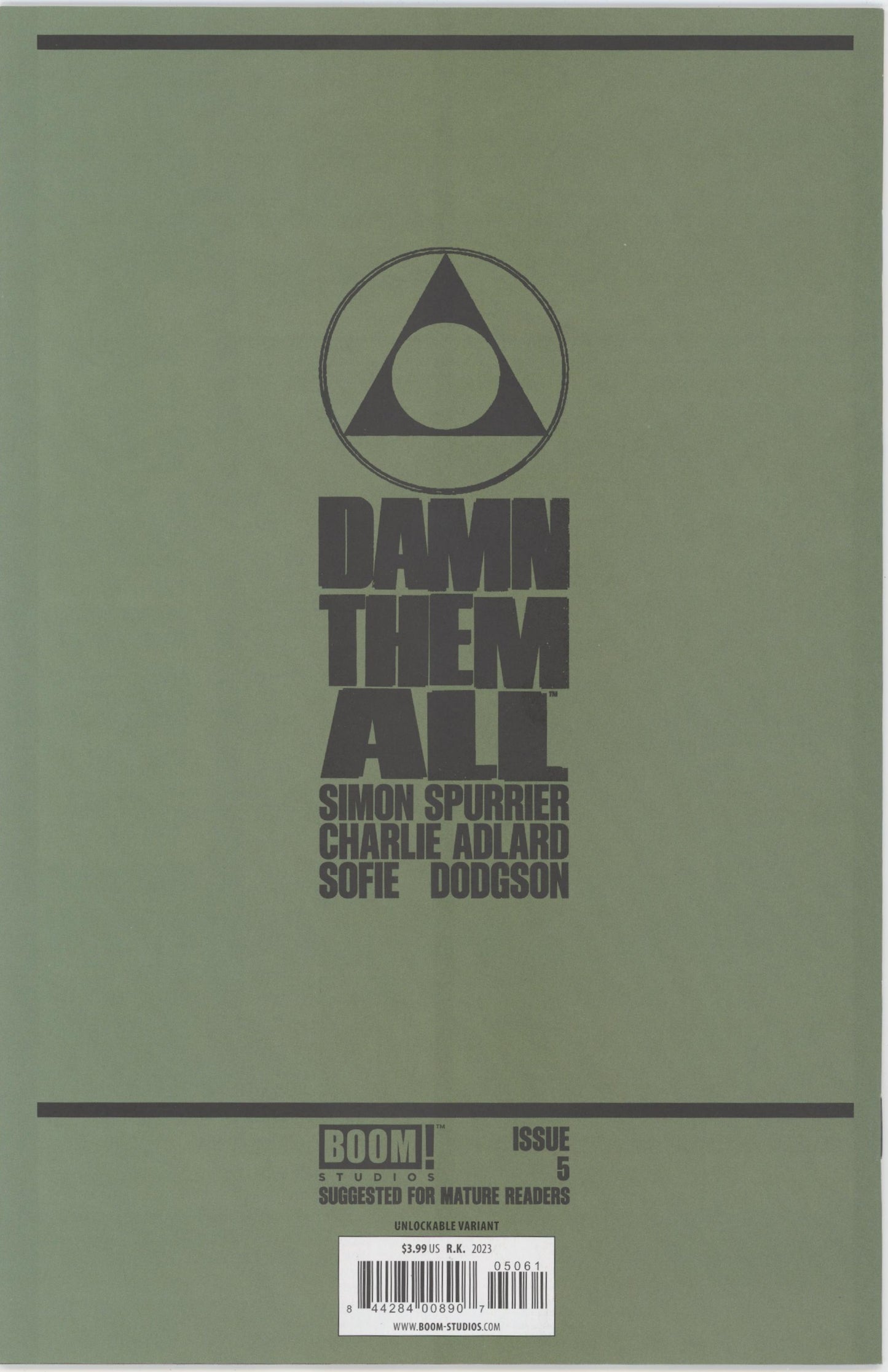Damn Them All Issue #5B