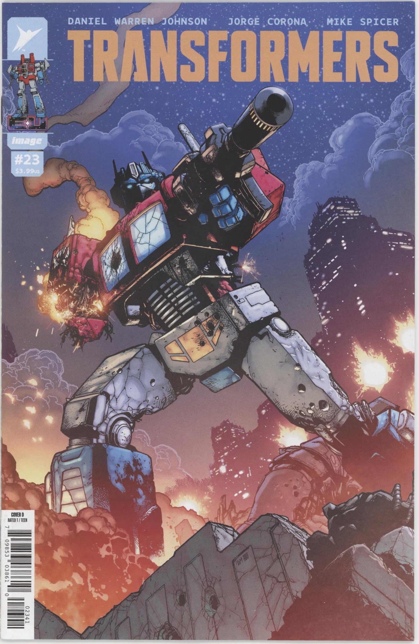 Transformers #23 Cover D 1 in 25 Doug Mahnke & David Baron Variant