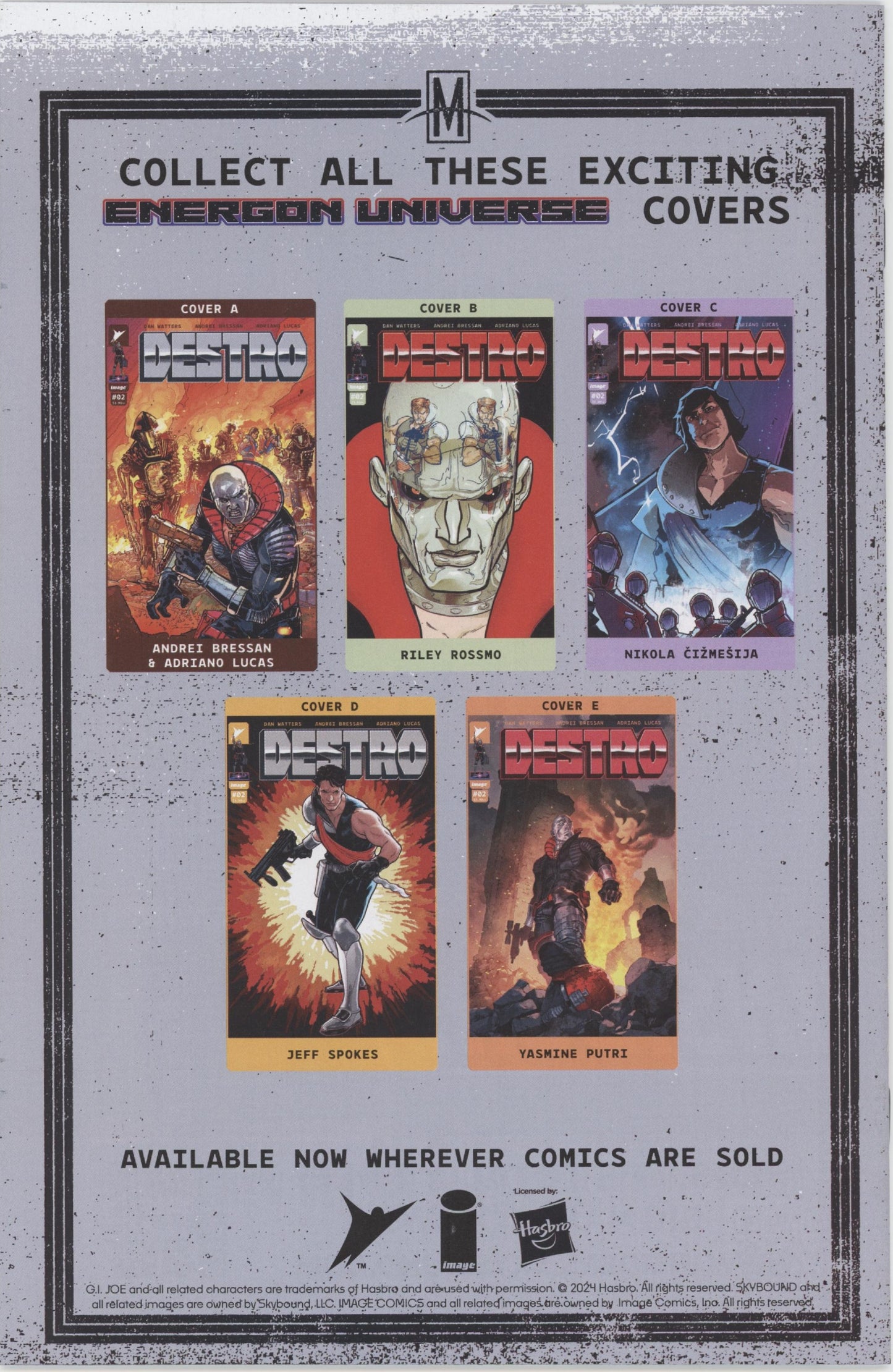 Destro Issue #2C 1:10 Retailer Incentive Variant