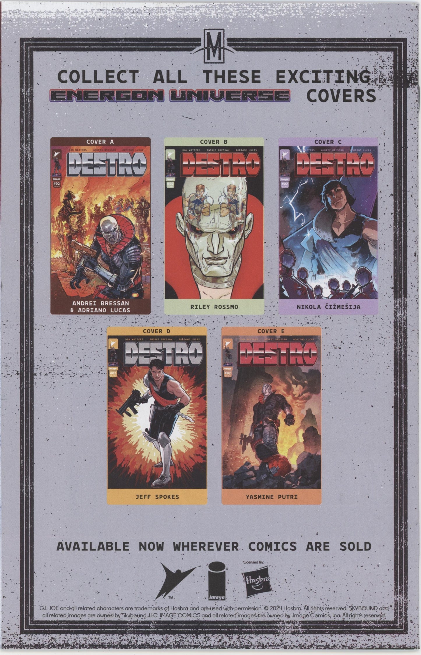 Destro Issue #2D 1:25 Retailer Incentive Variant