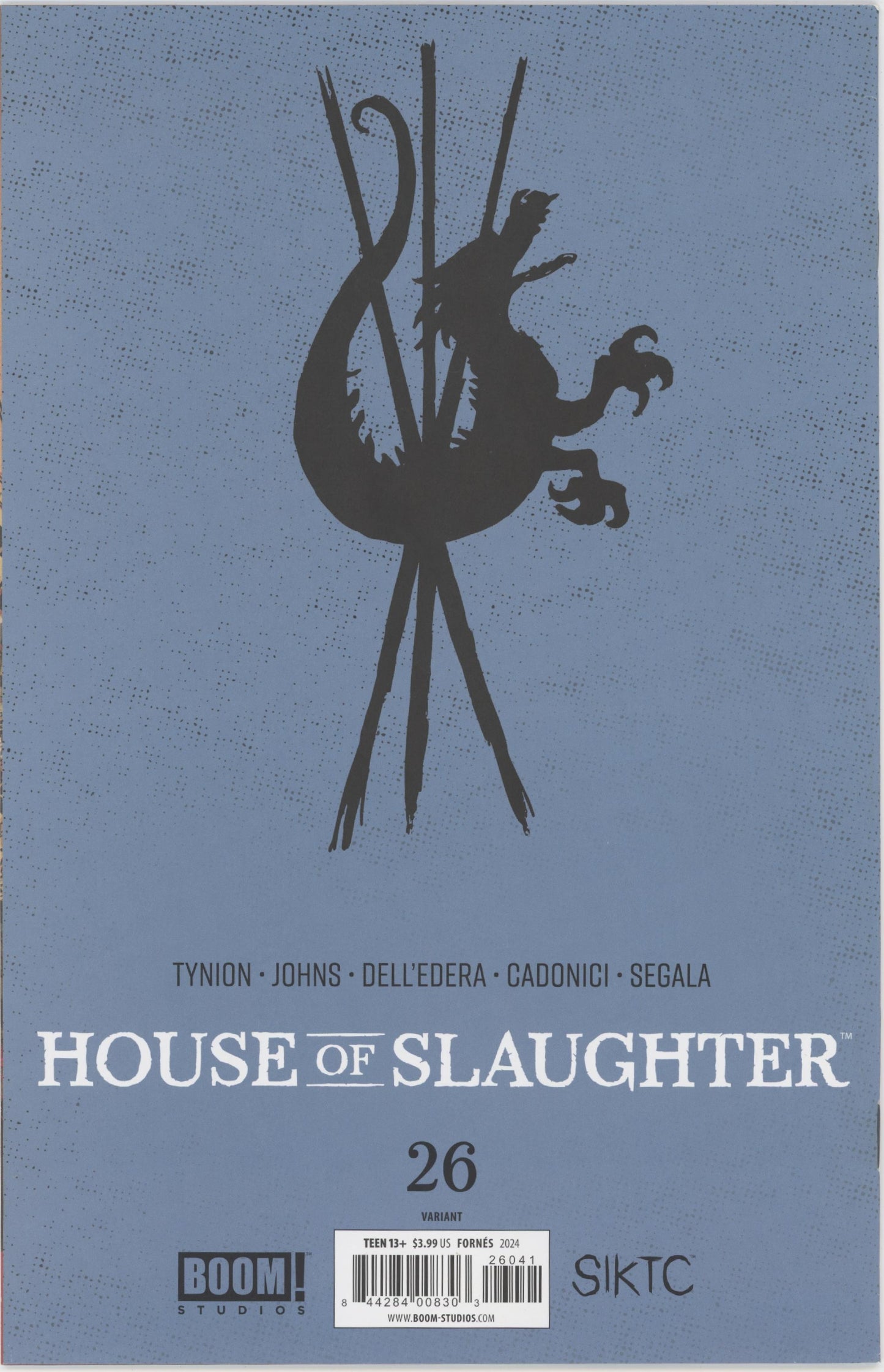 House of Slaughter Issue #26D 1:15 Retailer Incentive Variant