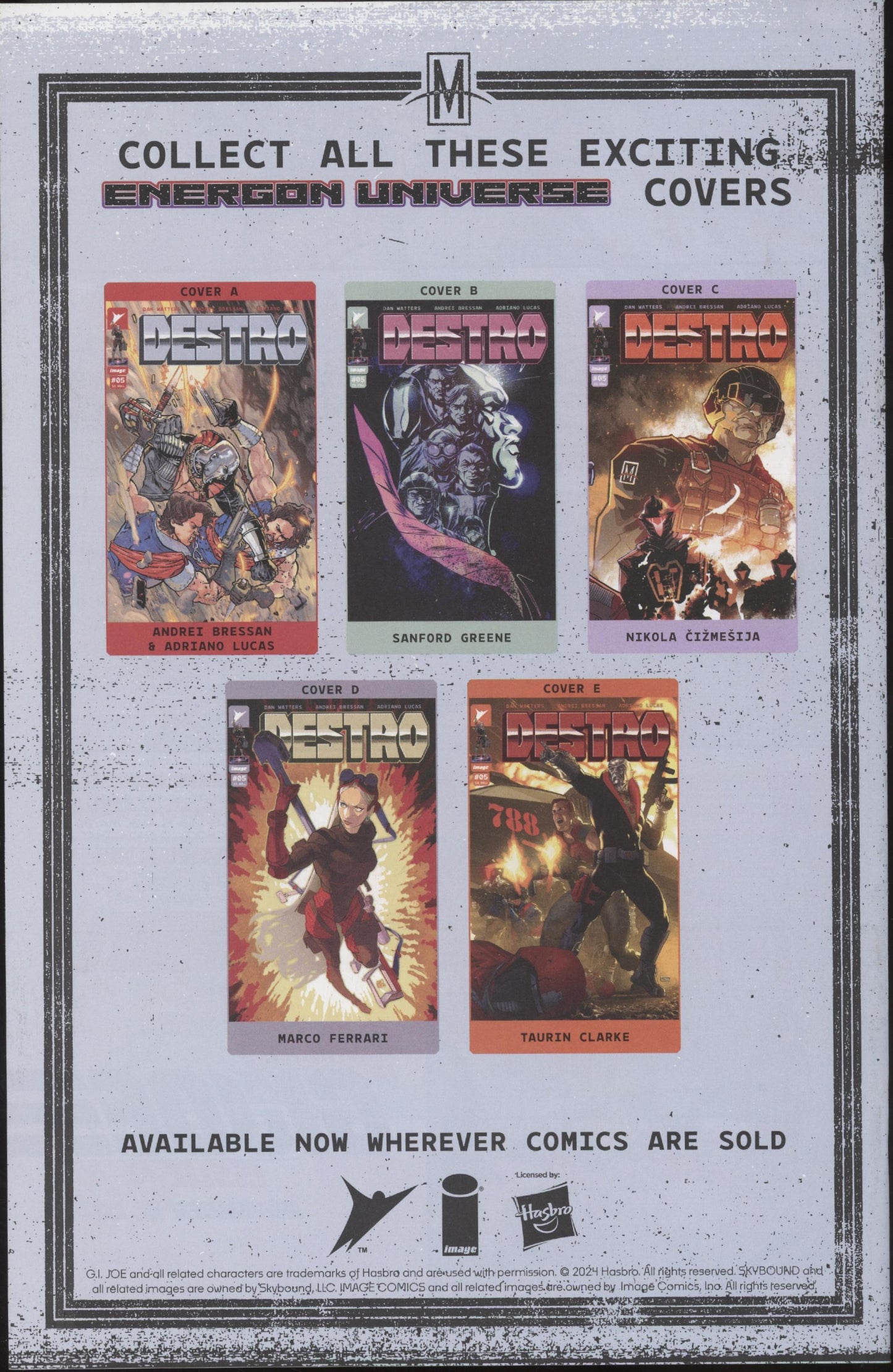 Destro Issue #5C 1:10 Retailer Incentive Variant