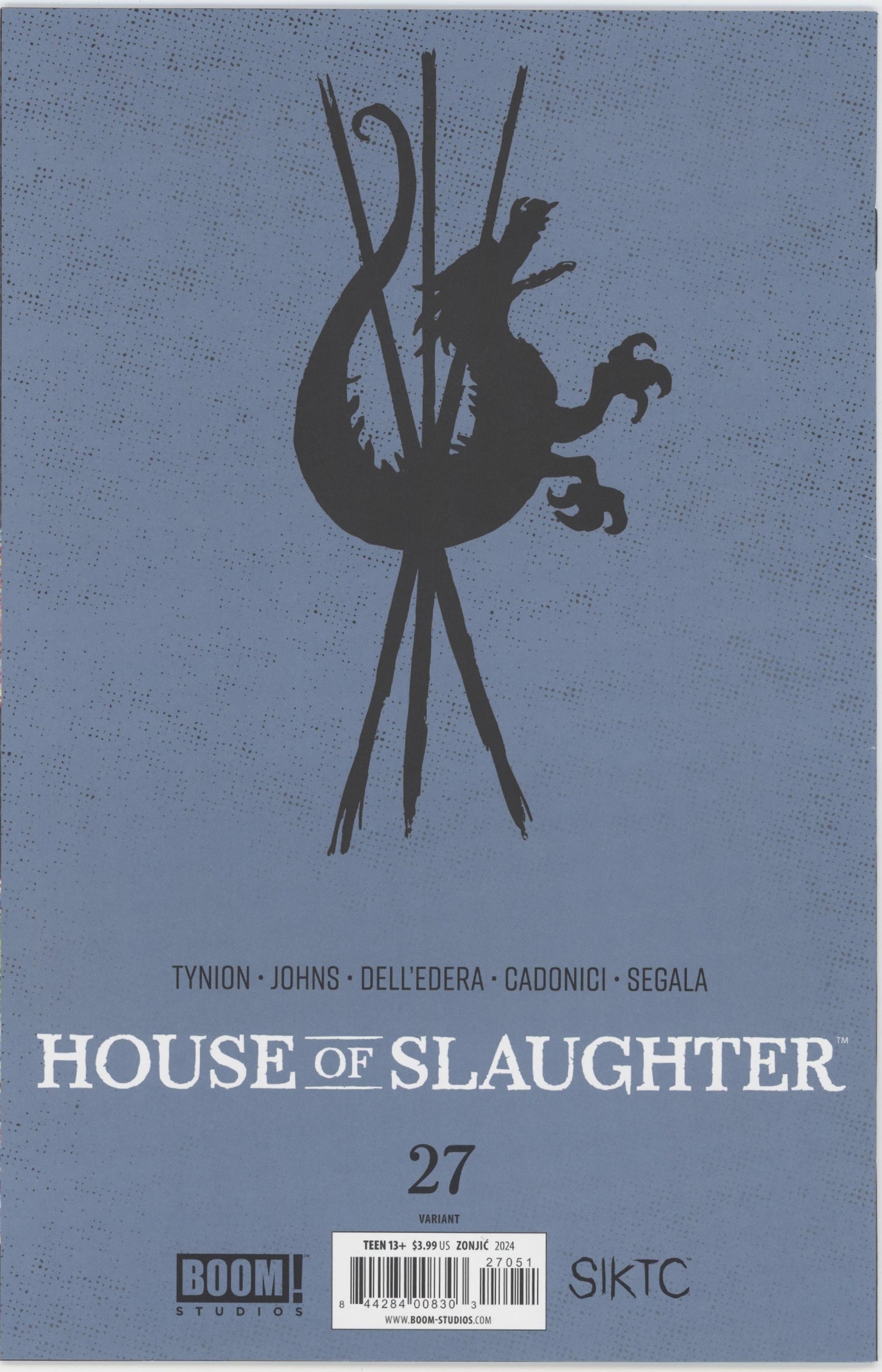 House of Slaughter Issue #27E 1:15 Retailer Incentive Variant