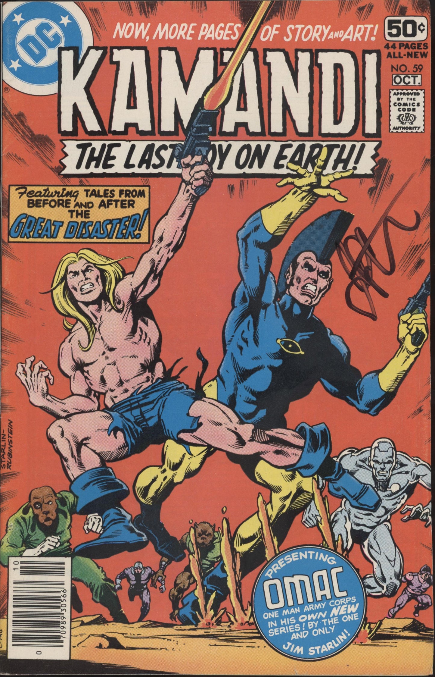 Kamandi The Last Boy On Earth Issue #59 Jim Starlin Personal Copy Auto COA #2