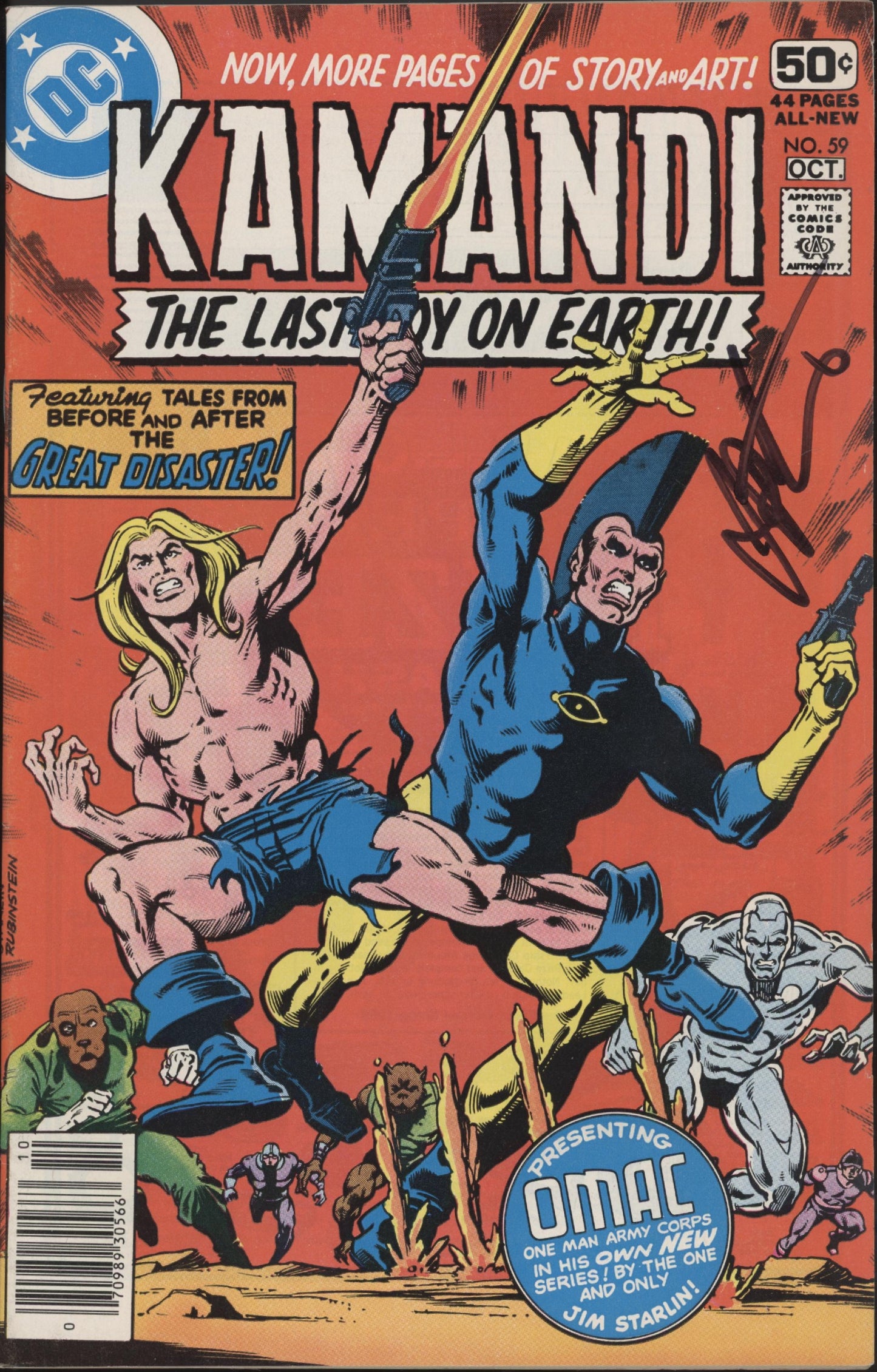 Kamandi The Last Boy On Earth Issue #59 Jim Starlin Personal Copy Auto COA #3