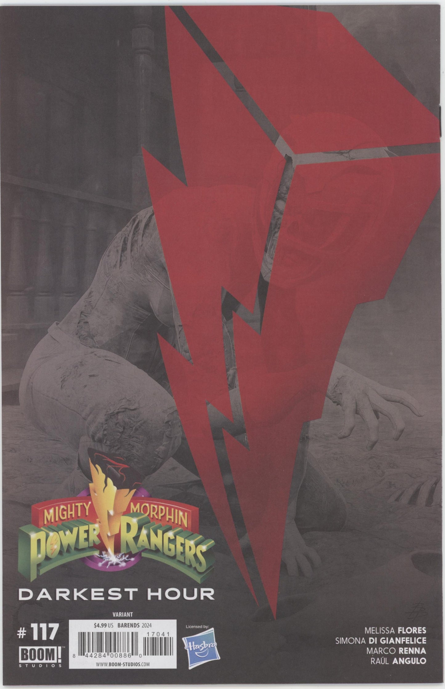 Mighty Morphin Power Rangers Issue #117D 1:10 Retailer Incentive Variant