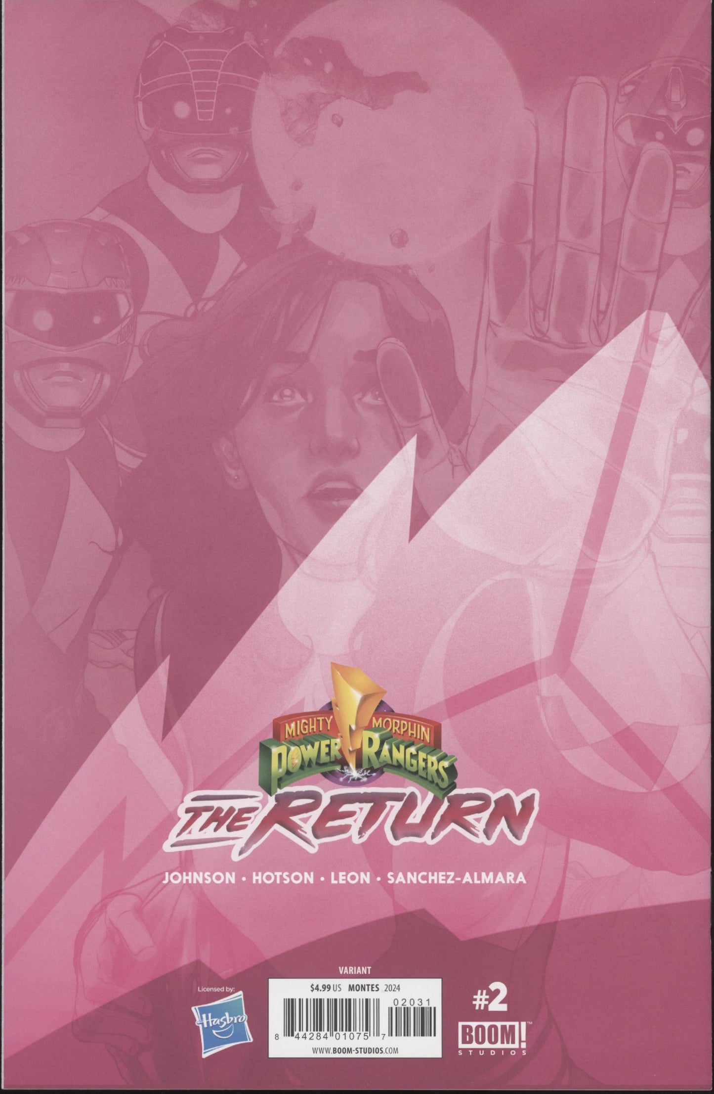 Mighty Morphin Power Rangers Return Issue #2C 1:10 Retailer Incentive Variant