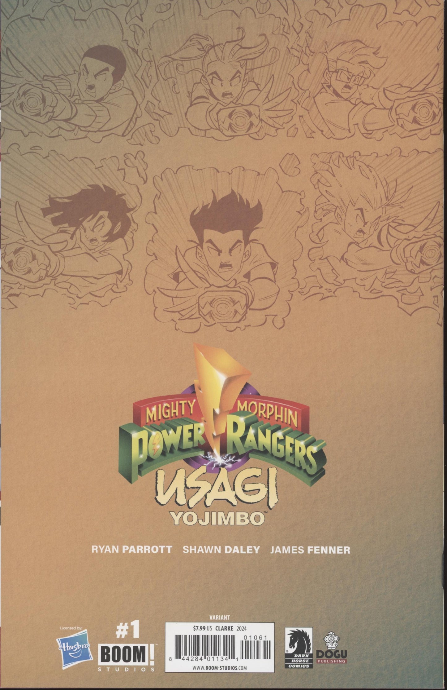 Mighty Morphin Power Rangers Usagi Yojimbo Issue #1F 1:10 Retailer Incentive