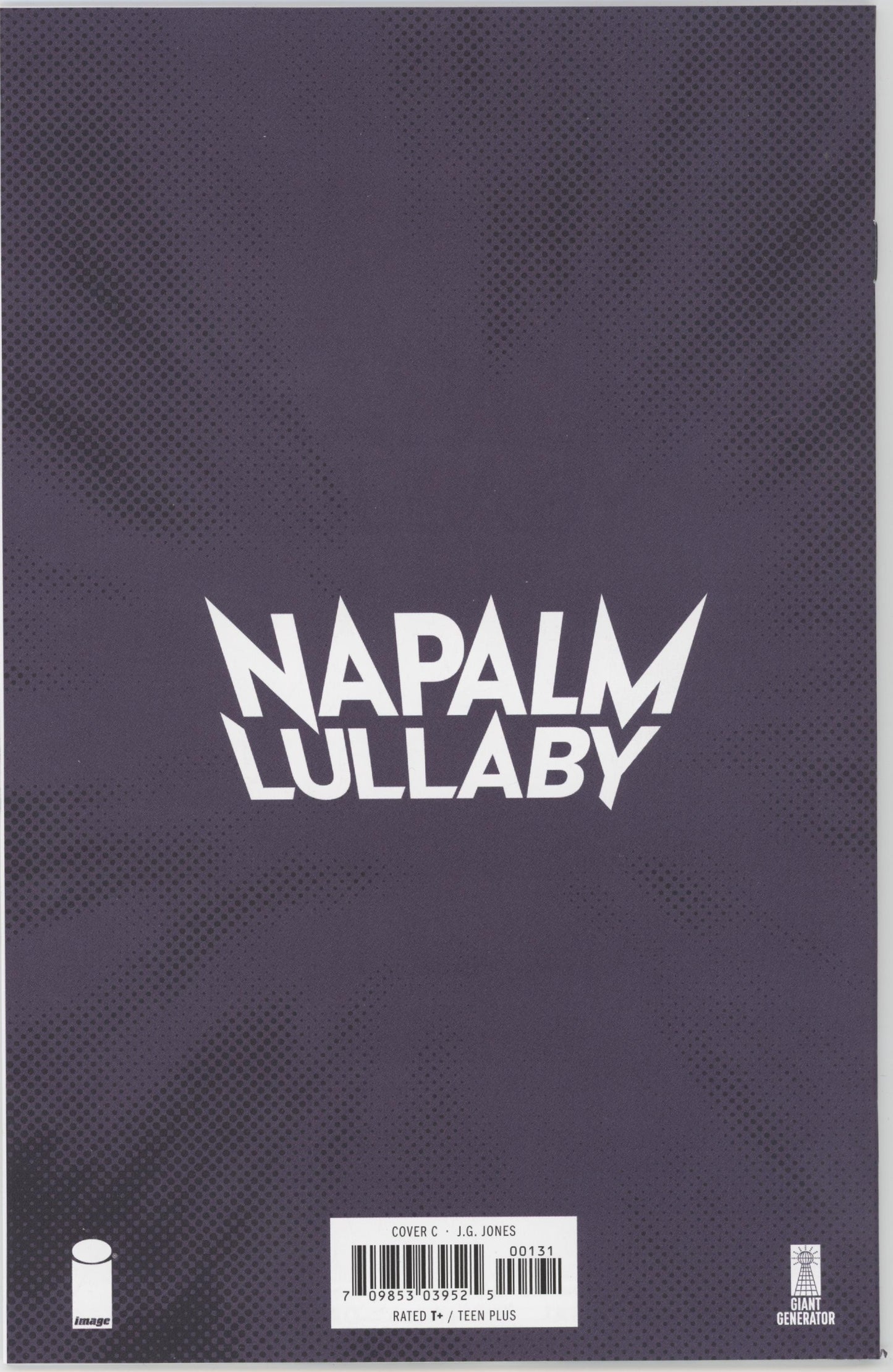 Napalm Lullaby Issue #1C 1:5 Retailer Incentive Variant
