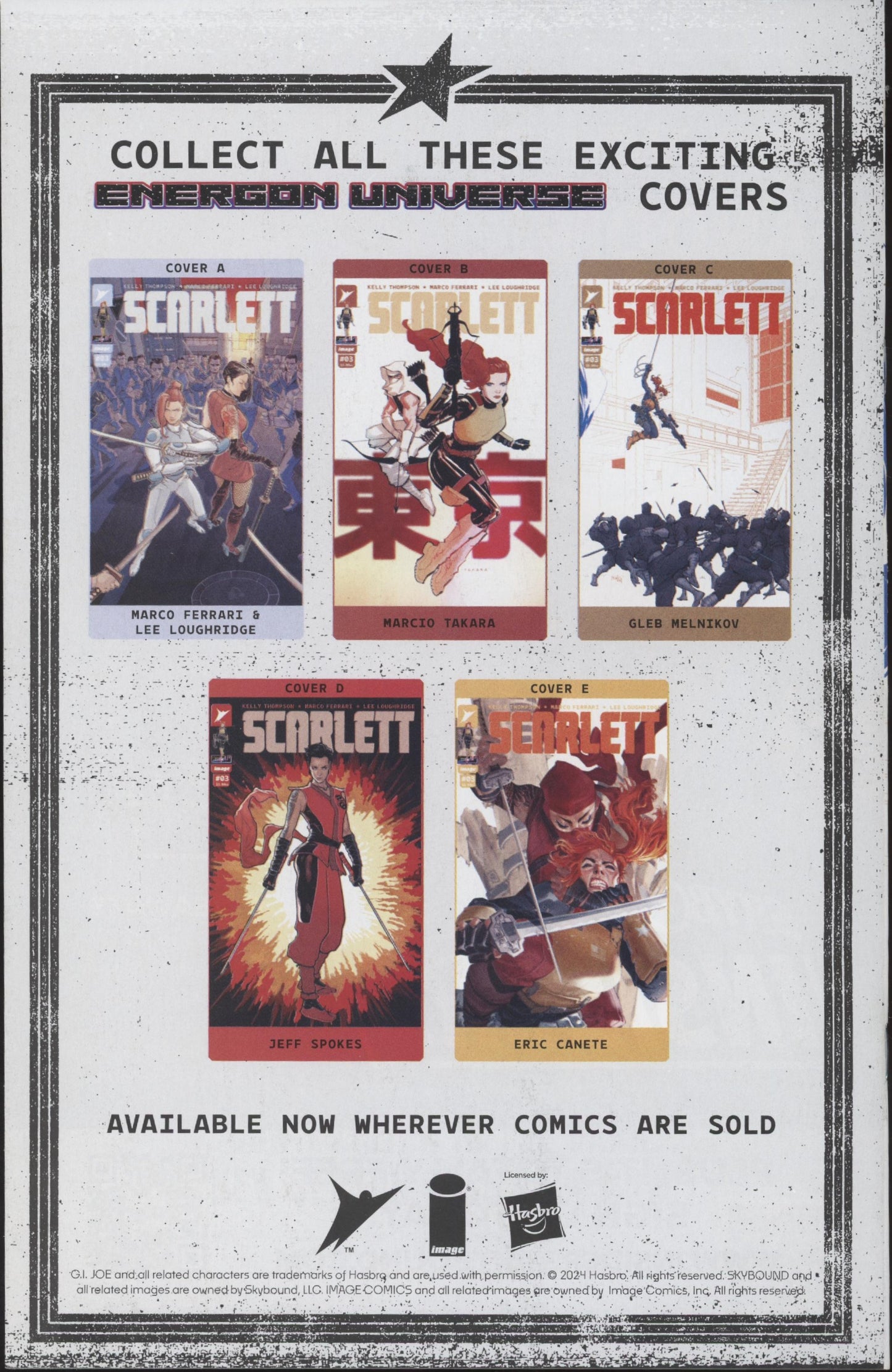 Scarlett Issue #3C 1:10 Retailer Incentive Variant