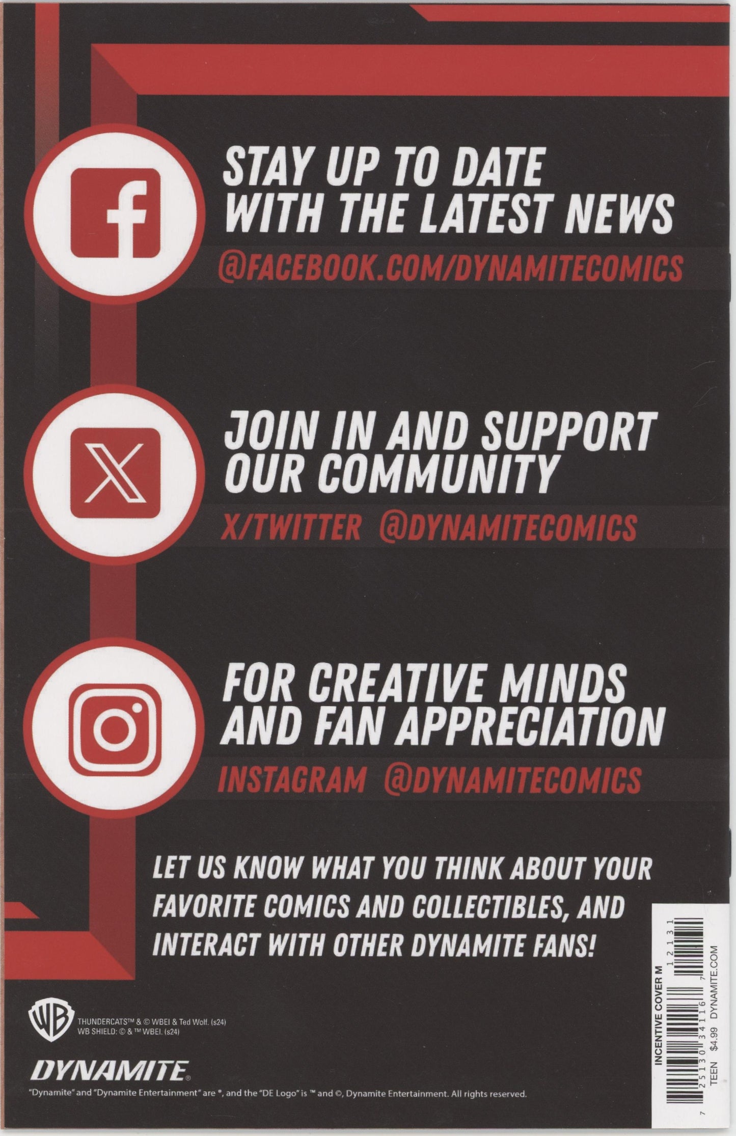 Thundercats Issue #12M 1:10 Retailer Incentive Variant