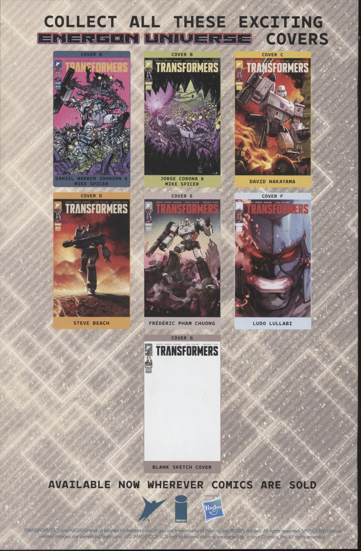 Transformers Issue #19C 1:10 Retailer Incentive Variant