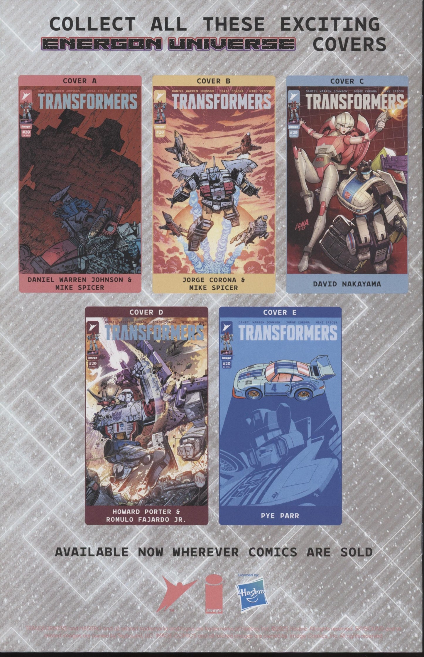 Transformers Issue #20C 1:10 Retailer Incentive Variant
