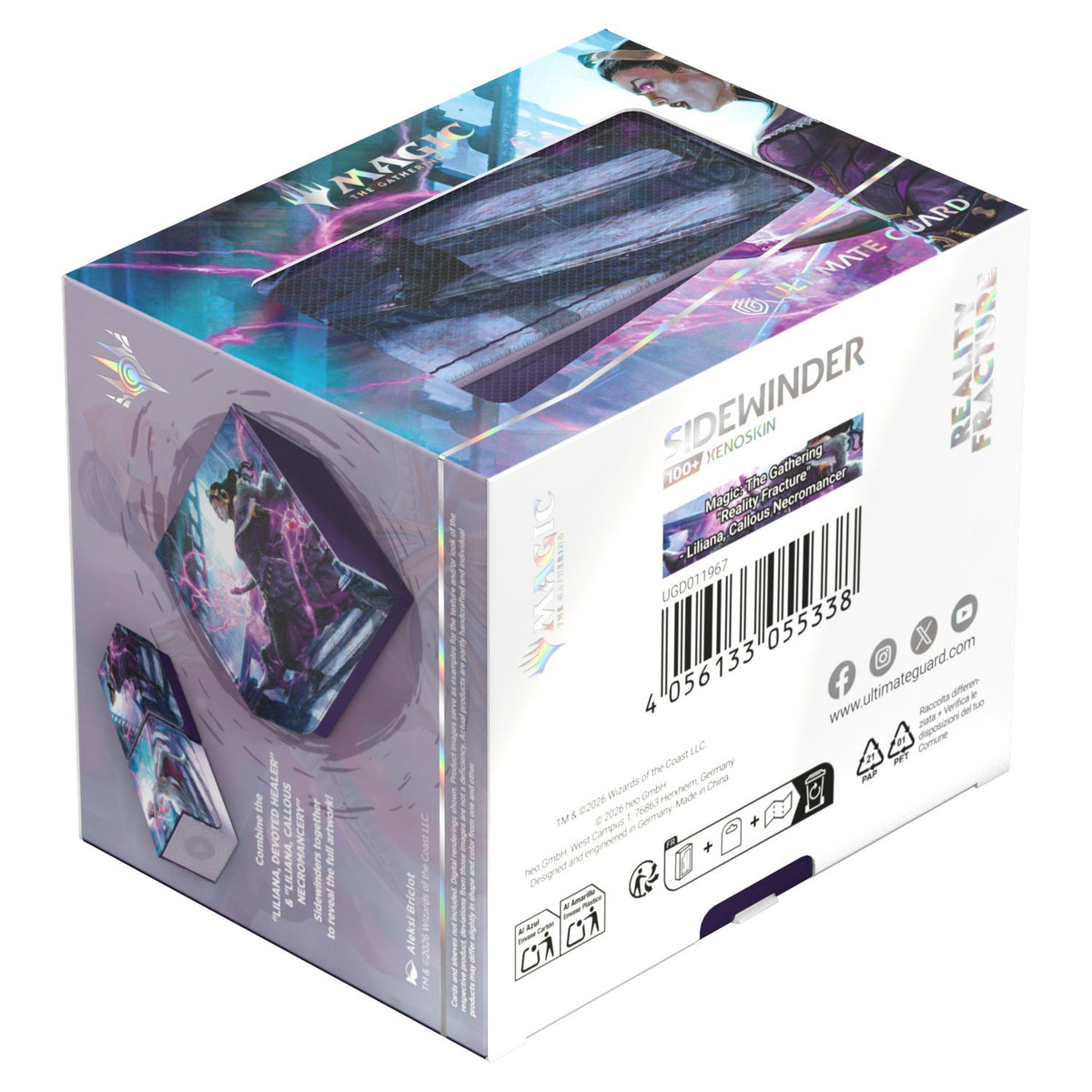Ultimate Guard: Magic the Gathering Reality Fracture Sidewinder 100+ Xenoskin (Liliana, Callous Necromancer)