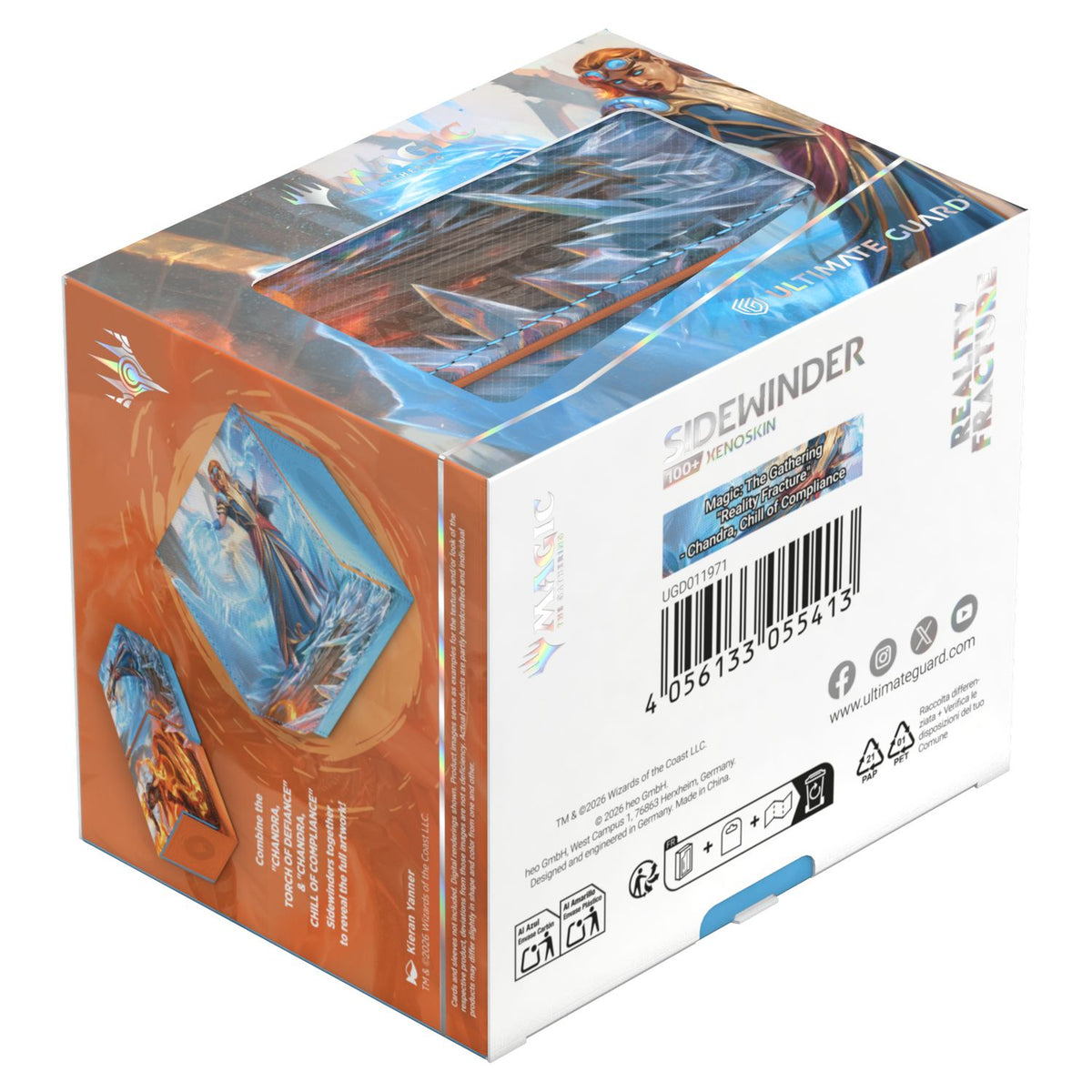 Ultimate Guard: Magic the Gathering Reality Fracture Sidewinder 100+ Xenoskin (Chandra, Chill of Compliance)